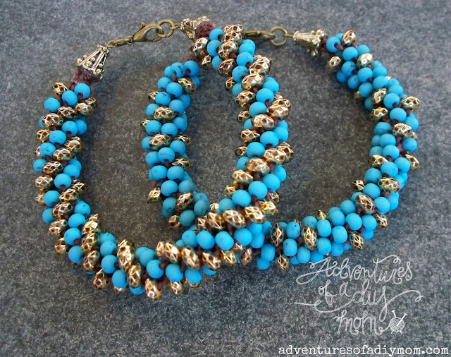 Kumihimo Beaded Bracelets Tutorial Adventures of a DIY Mom