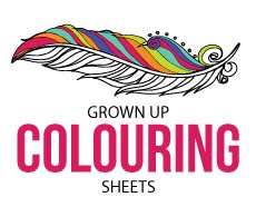 GROWN UP COLOURING SHEETS