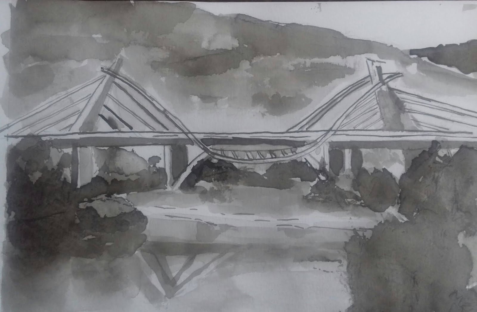 Puente del Milenium sobre el Sil en Ourense