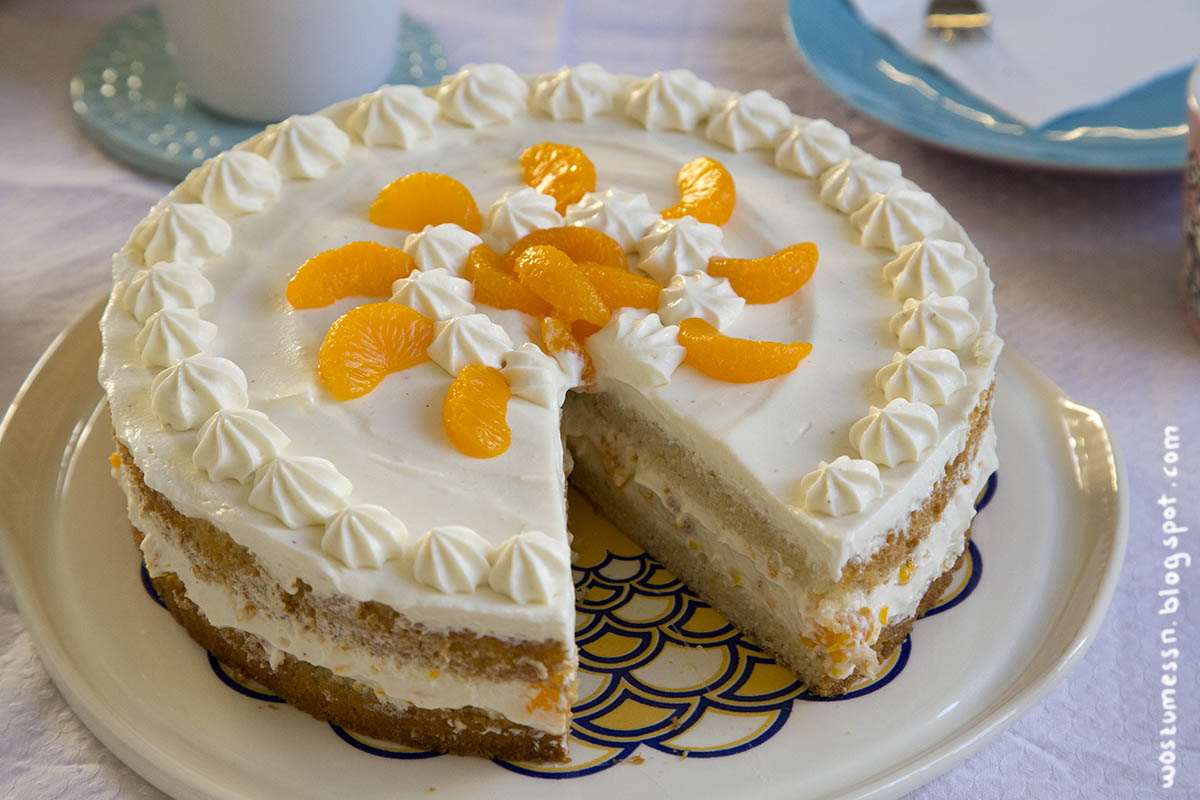 Wos zum Essn: Woah! DIE vegane Mandarinen-Käsesahne-Torte O_o