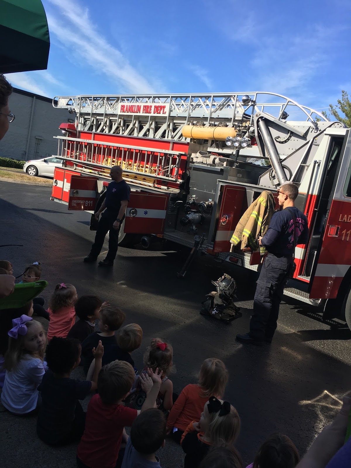 The Academy of Cool Newsletter Fire Truck Visit