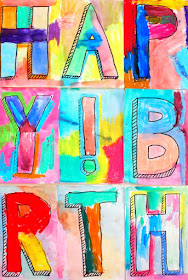 Gorgeous Happy Birthday Banner Painted By Kids