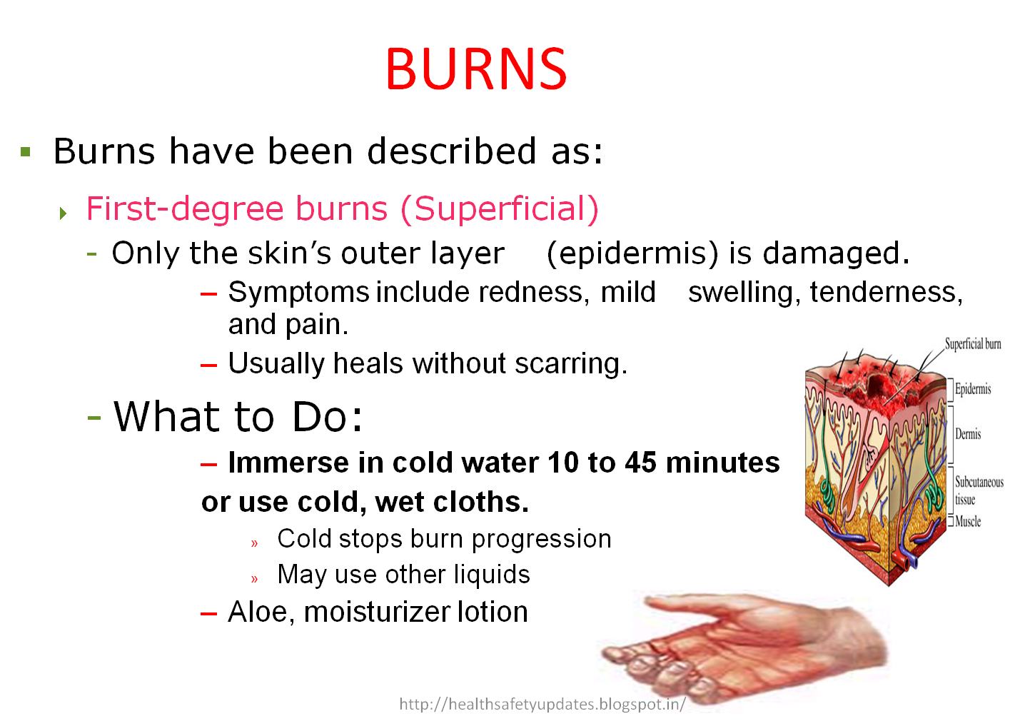 Type Of Burns Injury And Its First Aid Measures