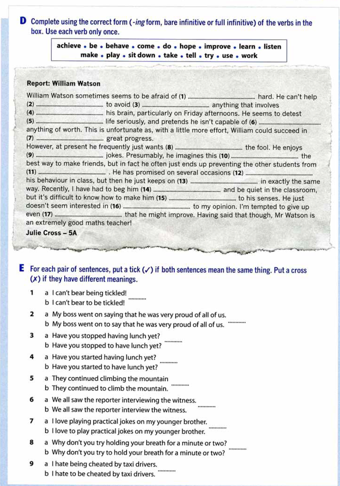 Infinitive ing forms. Инфинитив и ing формы в английском языке. Complete the sentences 4 класс. Complete with ing form. Forms of the infinitive ing form.