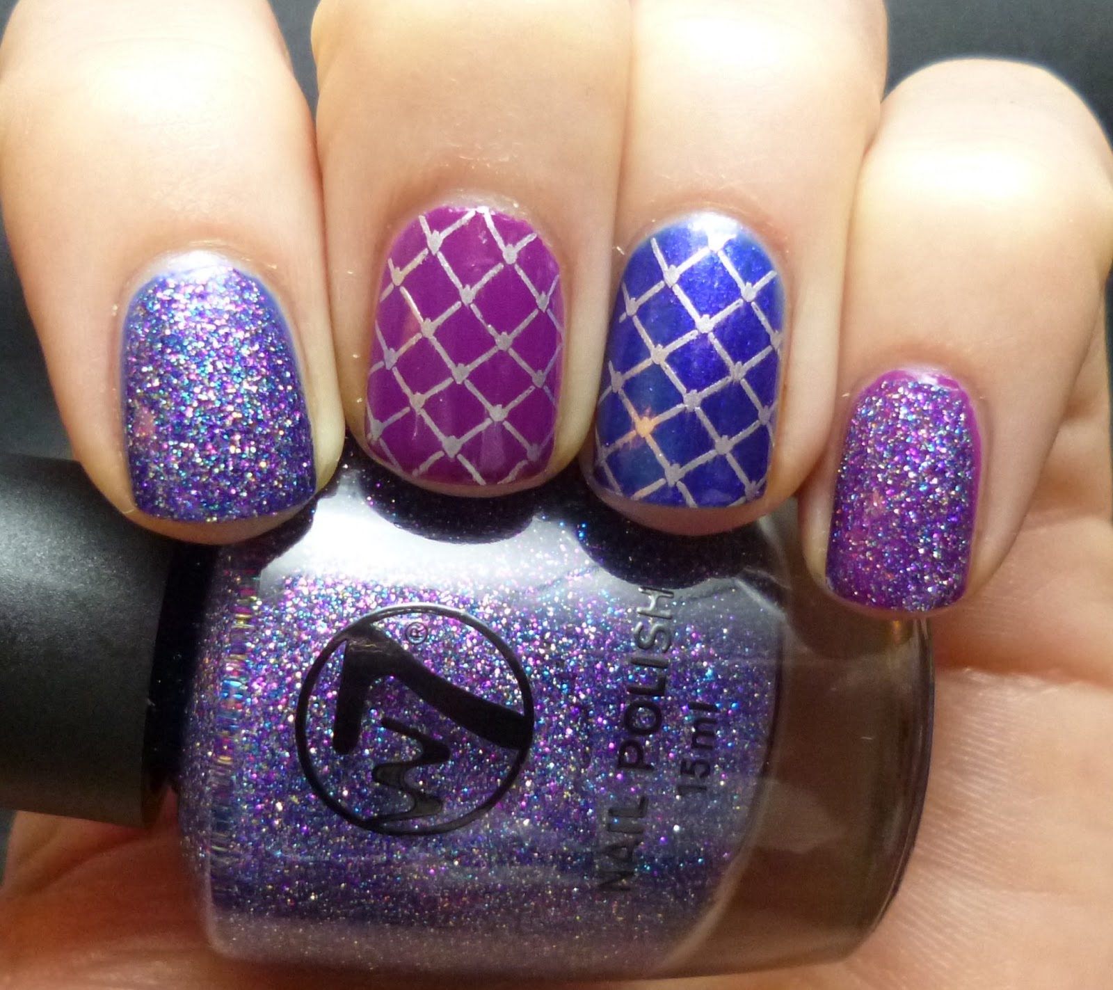 Lou is Perfectly Polished: Blue and Purple Mix Up