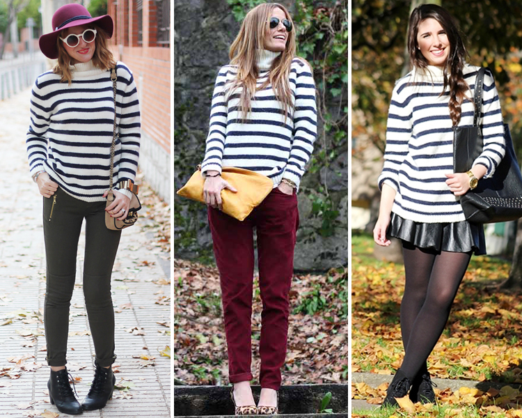 ZARA is the new black: El jersey cisne con rayas navy de Zara