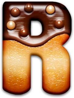 Alfabeto de Galletas con Chocolate.