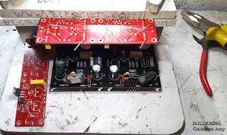 Soldering gainclone amplifier 