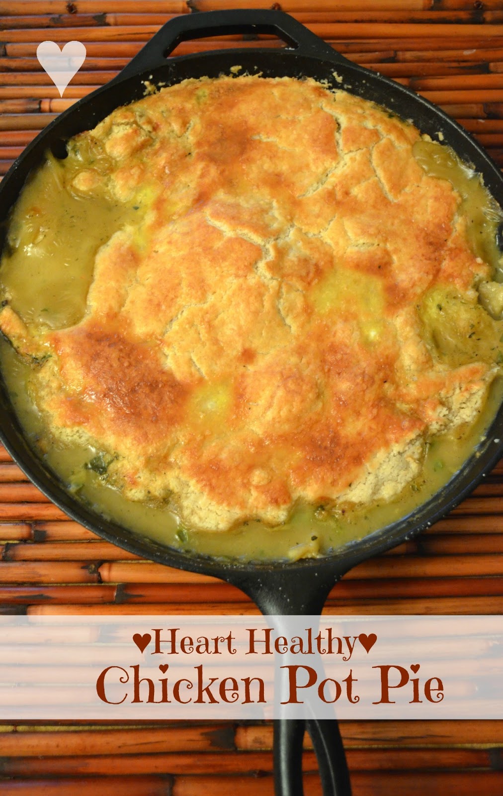 The Cyclist's Wife Chicken Pot Pie ♥ The Heart Healthy Way ♥