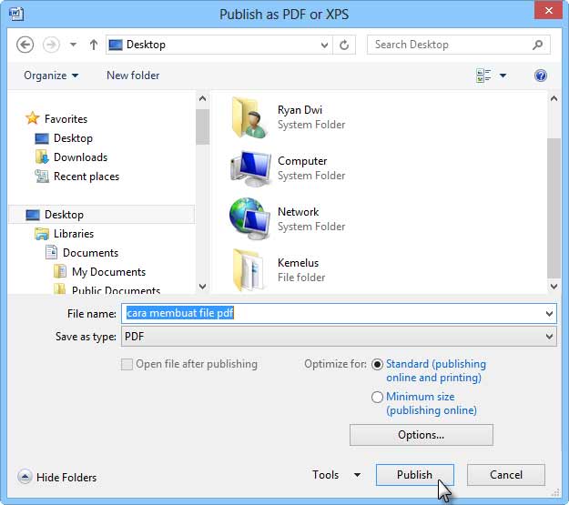 Cara Membuat File PDF dari Microsoft Word