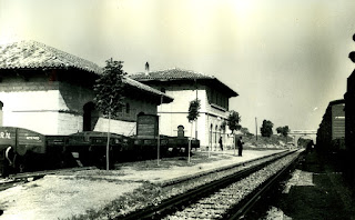 Estación Valjunquera, tren, vías