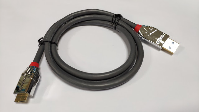 Lindy CROMO 鉻系列 USB 3.0 TYPE A to Micro B 1M充電資料傳輸線