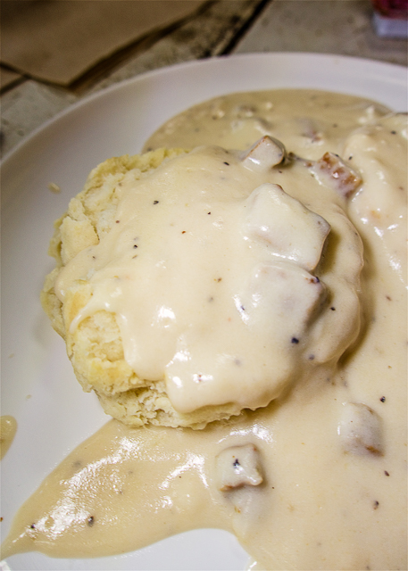 T-Ray's Burger Station at Amelia Island, FL - Biscuits and Sausage Gravy - best breakfast on the island T-Ray's Burger Station at Amelia Island, FL - Biscuits and Sausage Gravy - best breakfast on the island