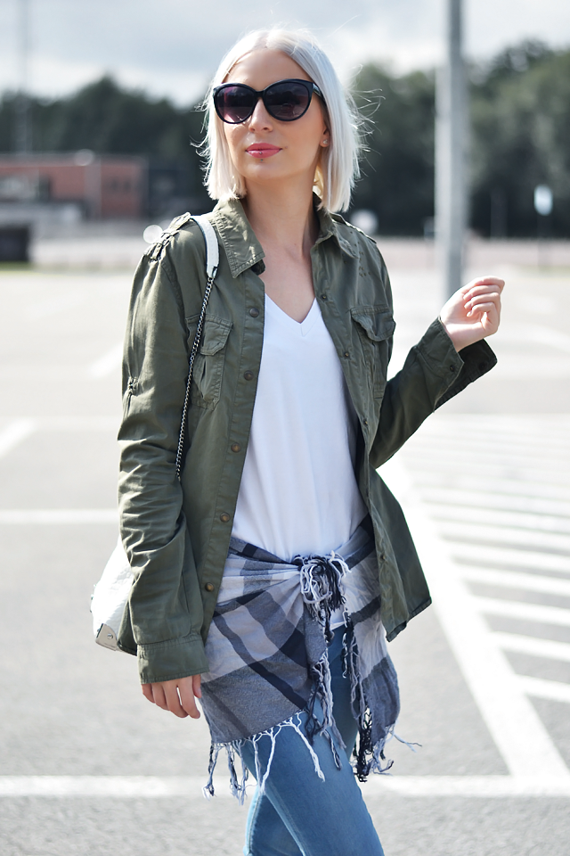Turn it inside out: Laid back scarf skirt