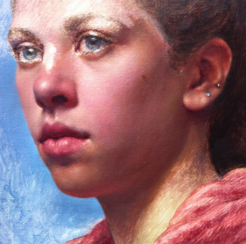 Anna Wakitsch: Final Stage of Tessa Portrait: Form Painting