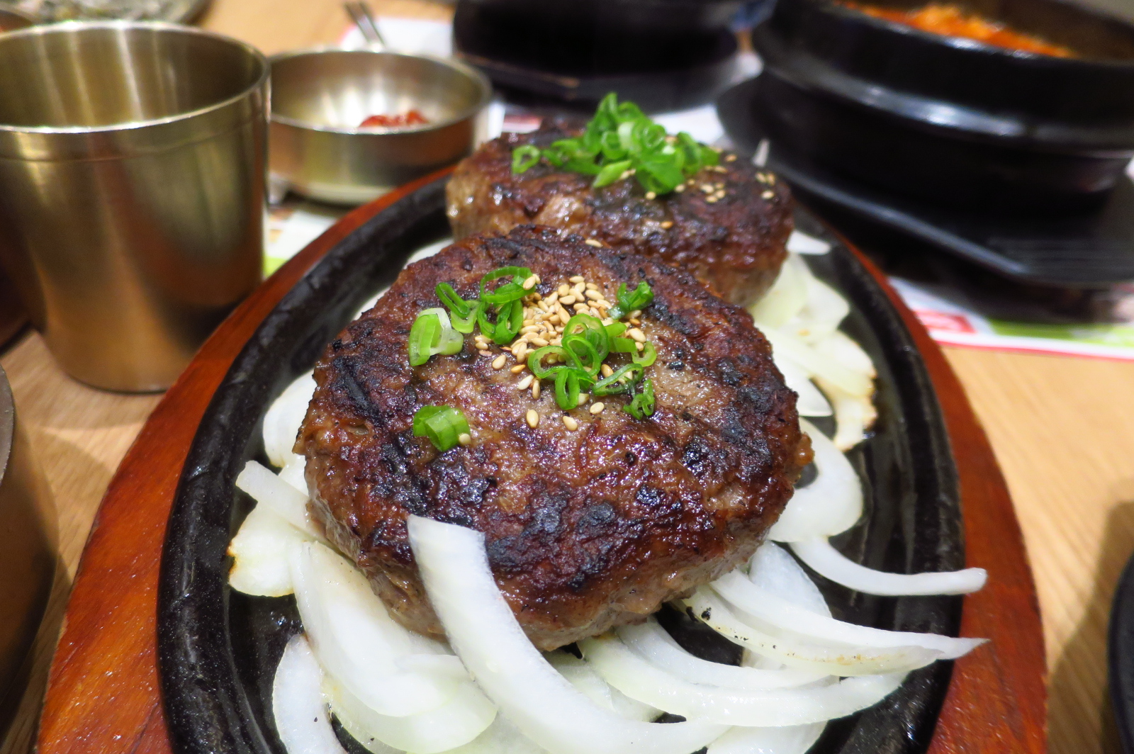 Small Potatoes Make The Steak Look Bigger Tteok galbi from SBCD Korean