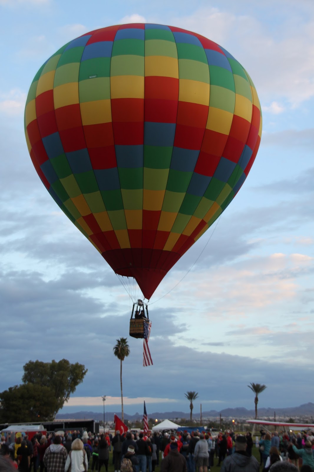 It's about time. Lake Havasu Balloon Festival, Day 1.