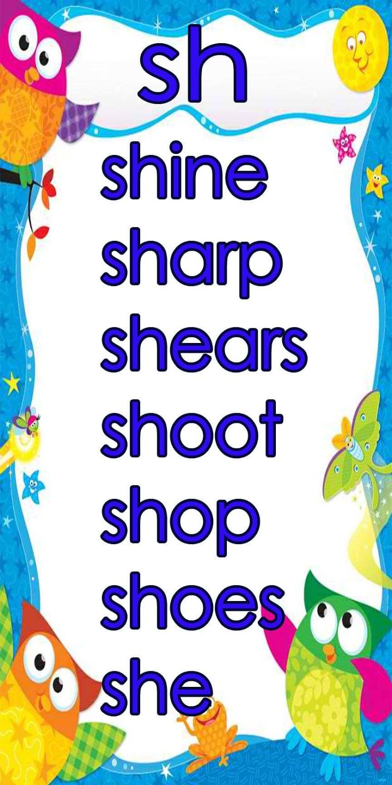 Consonant Blend Chart