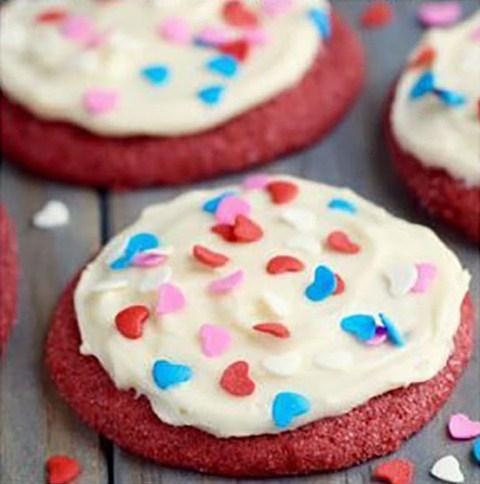 Red Velvet Sugar Cookies Red Velvet Sugar Cookies