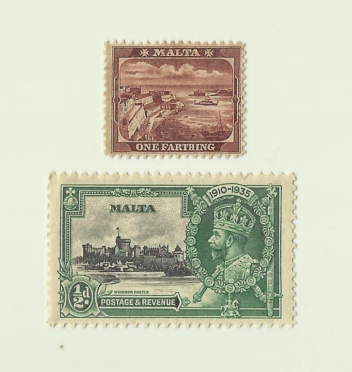 mizan matawang dan setem: Old Stamps Of British Malta ( Mediterranean ...