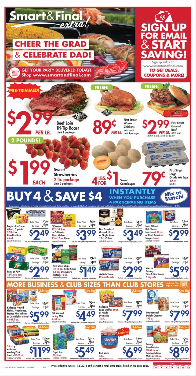 smart and final weekly ad june 6 12 2018 view weekly ad smart and final flyer