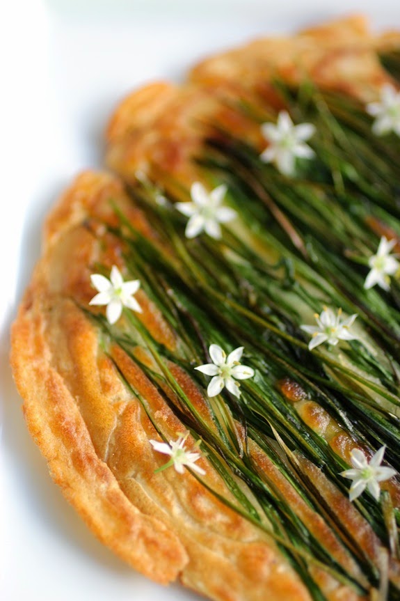 [Korean Recipes] Buchu Jeon Garlic Chive Blossom Pancake All Asian