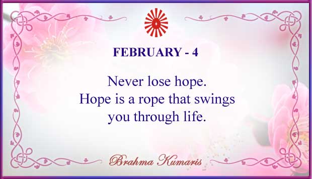 February 4 Thought For The Day February 4
