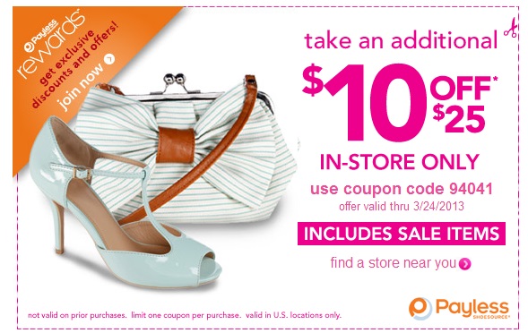 Payless Shoes Coupon March 2013 Save 10 Off 25 Payless Shoes Coupon March 2013 Save 10 Off 25