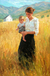 mother child children oil trent gudmundsen painting paintings mom mothers son summertime artist painter young watercolor american bye chicken country