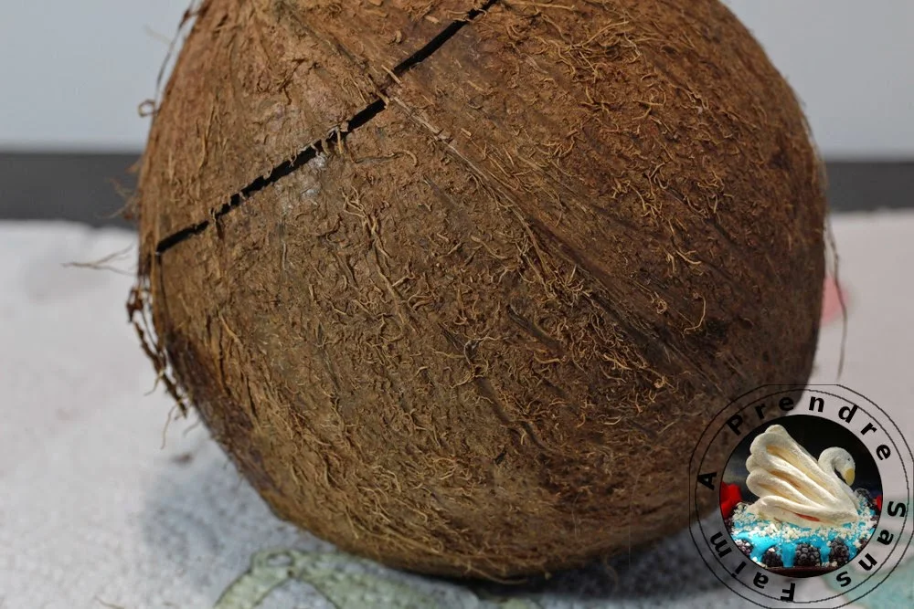 Comment ouvrir une noix de coco ? (pas à pas en photos)
