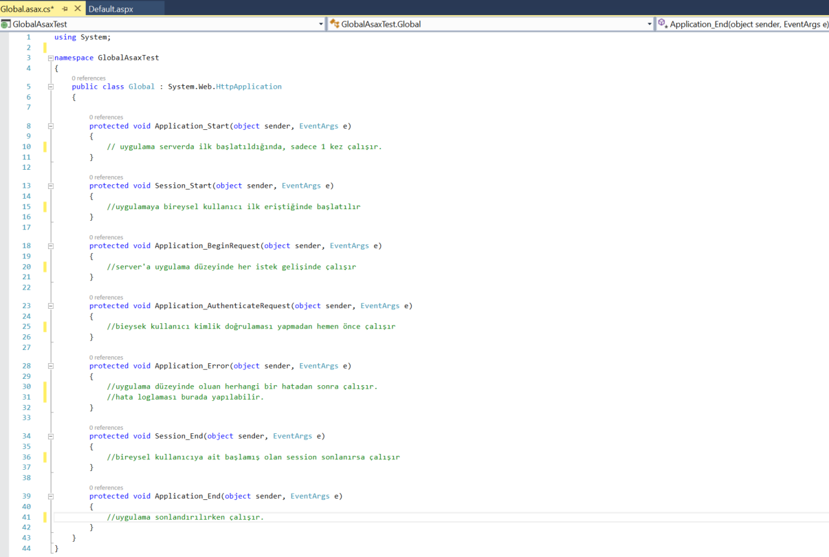 Yazılım Dünyasının Tozlu Yolları Global.Asax