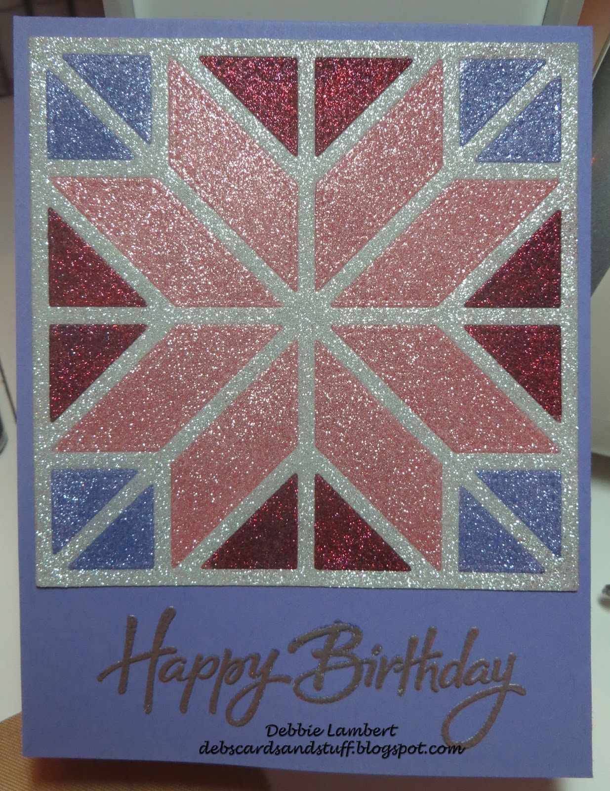 Debbies Creations MFT Quilt Square Coverup with Glitter