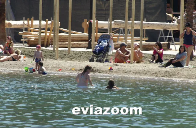 Χαλκίδα: Μύρισε...Kαλοκαίρι! Πλήθος κόσμου για μπάνιο στις παραλίες (ΦΩΤΟ)