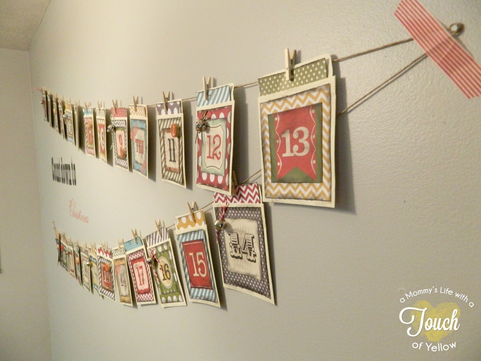 A mommy's life...with a touch of YELLOW: Envelope Advent Calendar