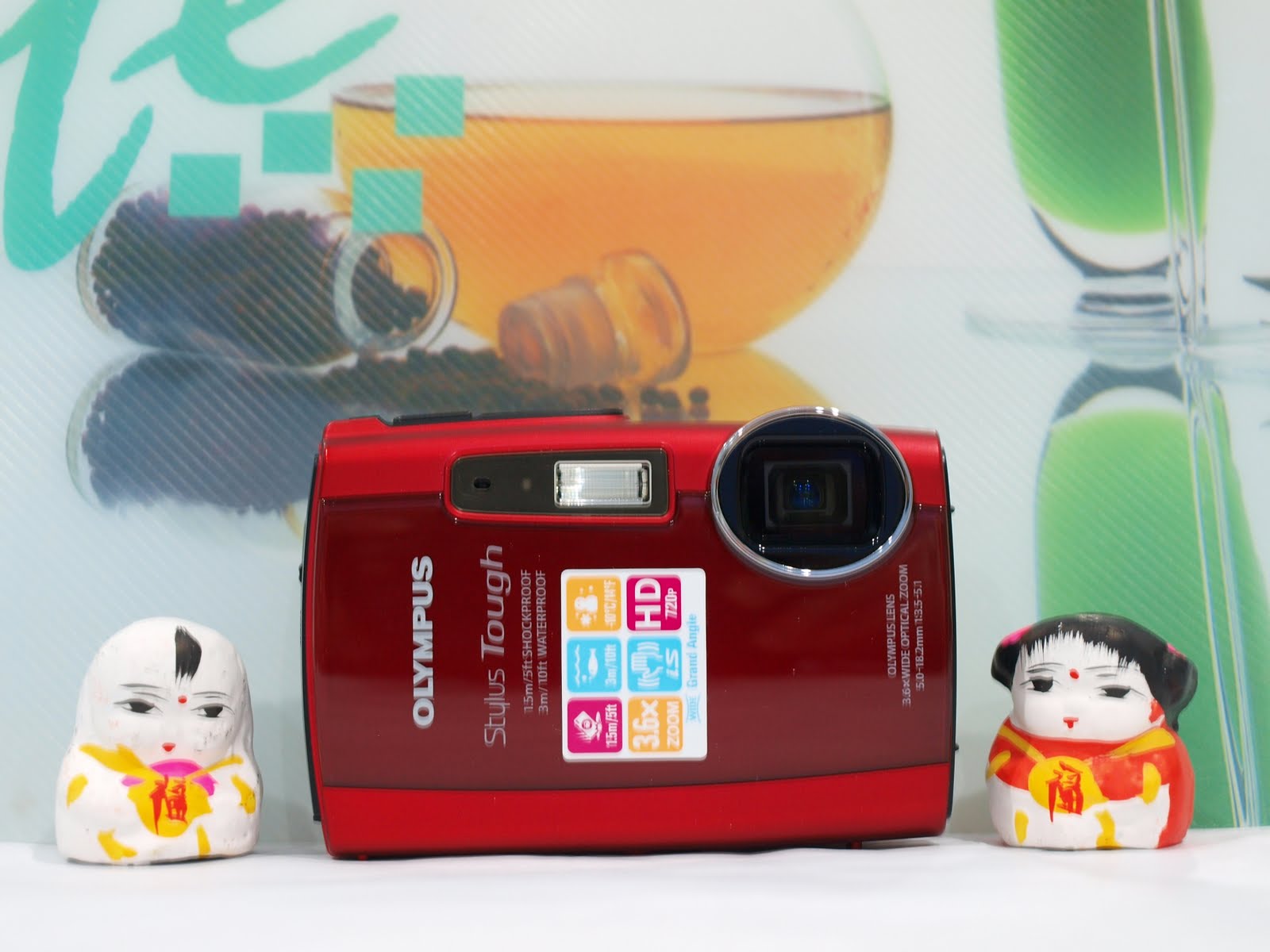 jbpromotion Olympus mju tough 3000 12mp waterproof red camera