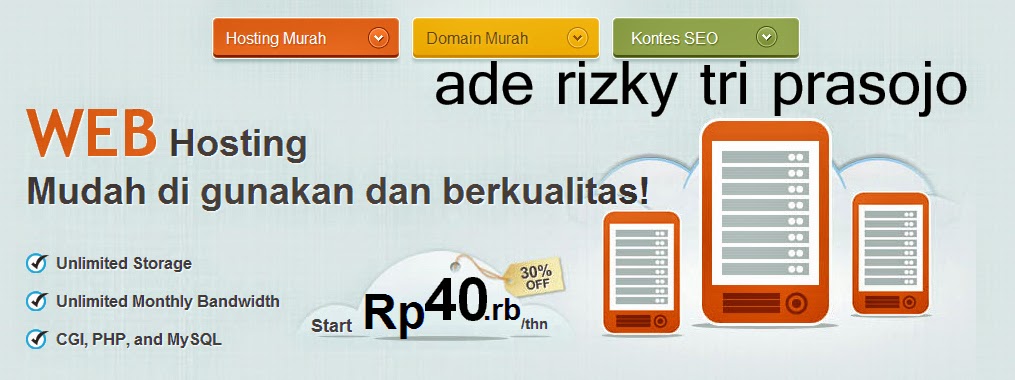 Indotophosting.com Hosting Unlimited dan Domain Murah Terbaik di Indonesia - Ade Rizky Tri Prasojo