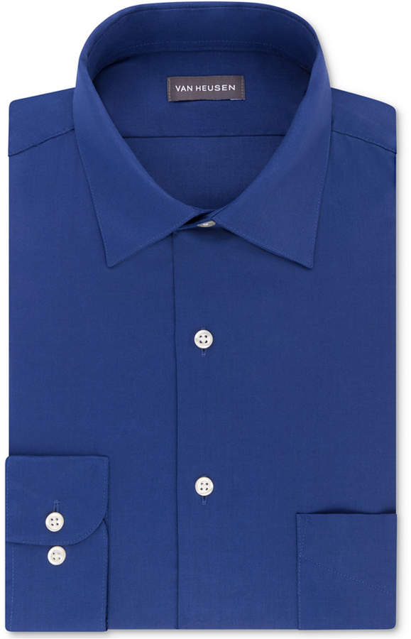 Van Heusen Men's Classic/Regular Fit Stretch Wrinkle-Free Sateen Dress Shirt