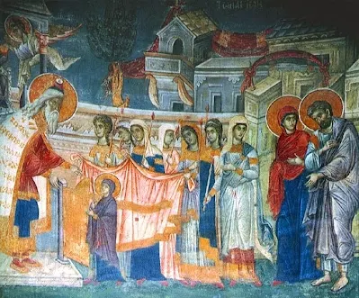 Τοιχογραφία 1318-1320 από το καθολικό της   Ιεράς Μονής Χιλιανδαρίου Αγίου Όρους