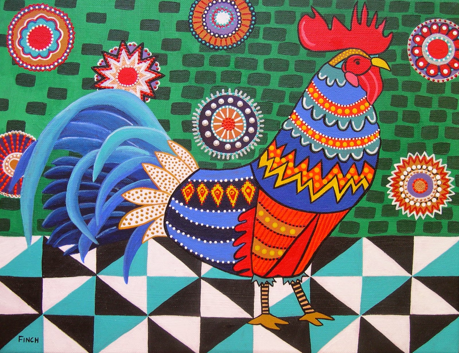 Artist Susan Finch: The Dandy Rooster