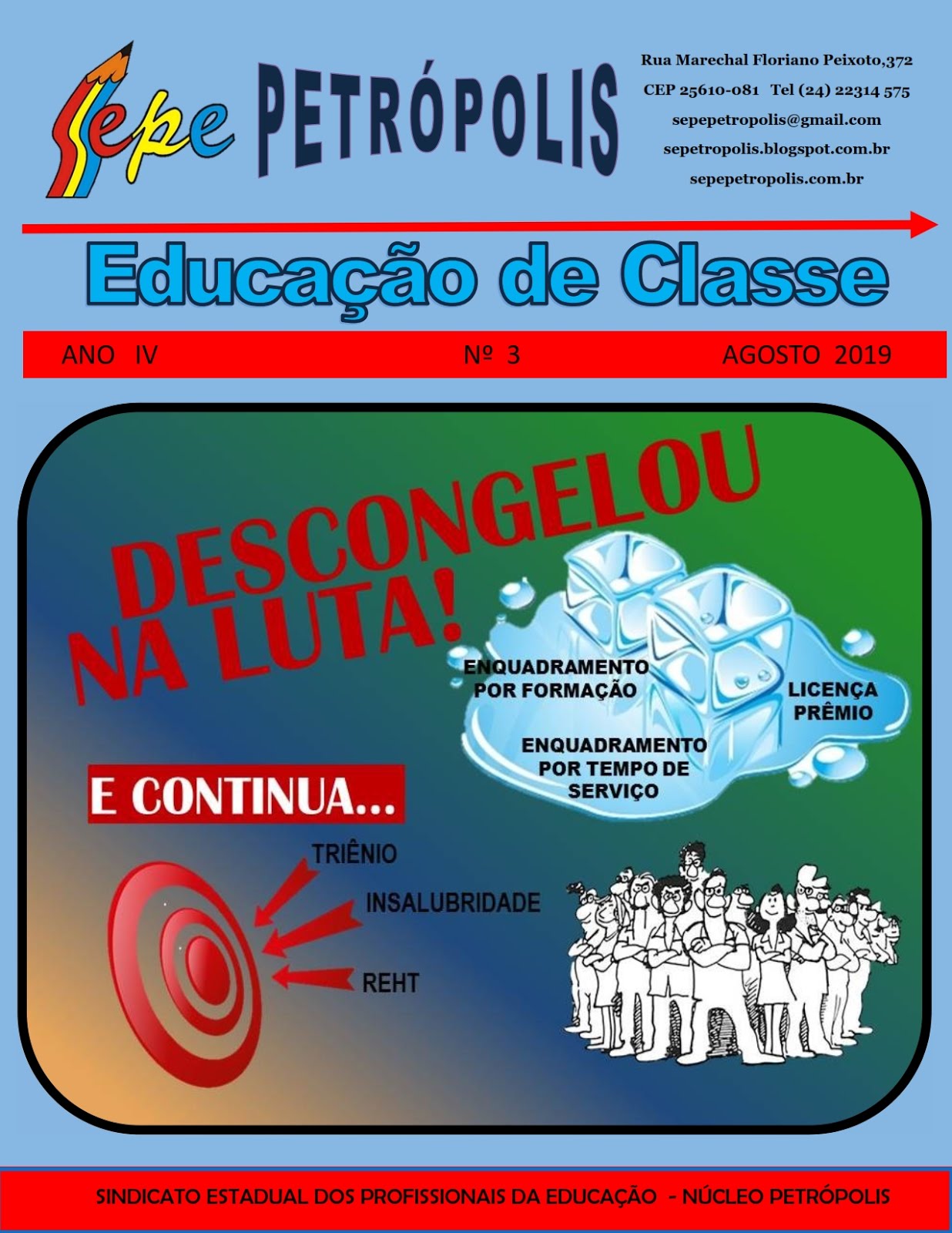 REVISTA EDUCAÇÃO DE CLASSE AGOSTO 2019