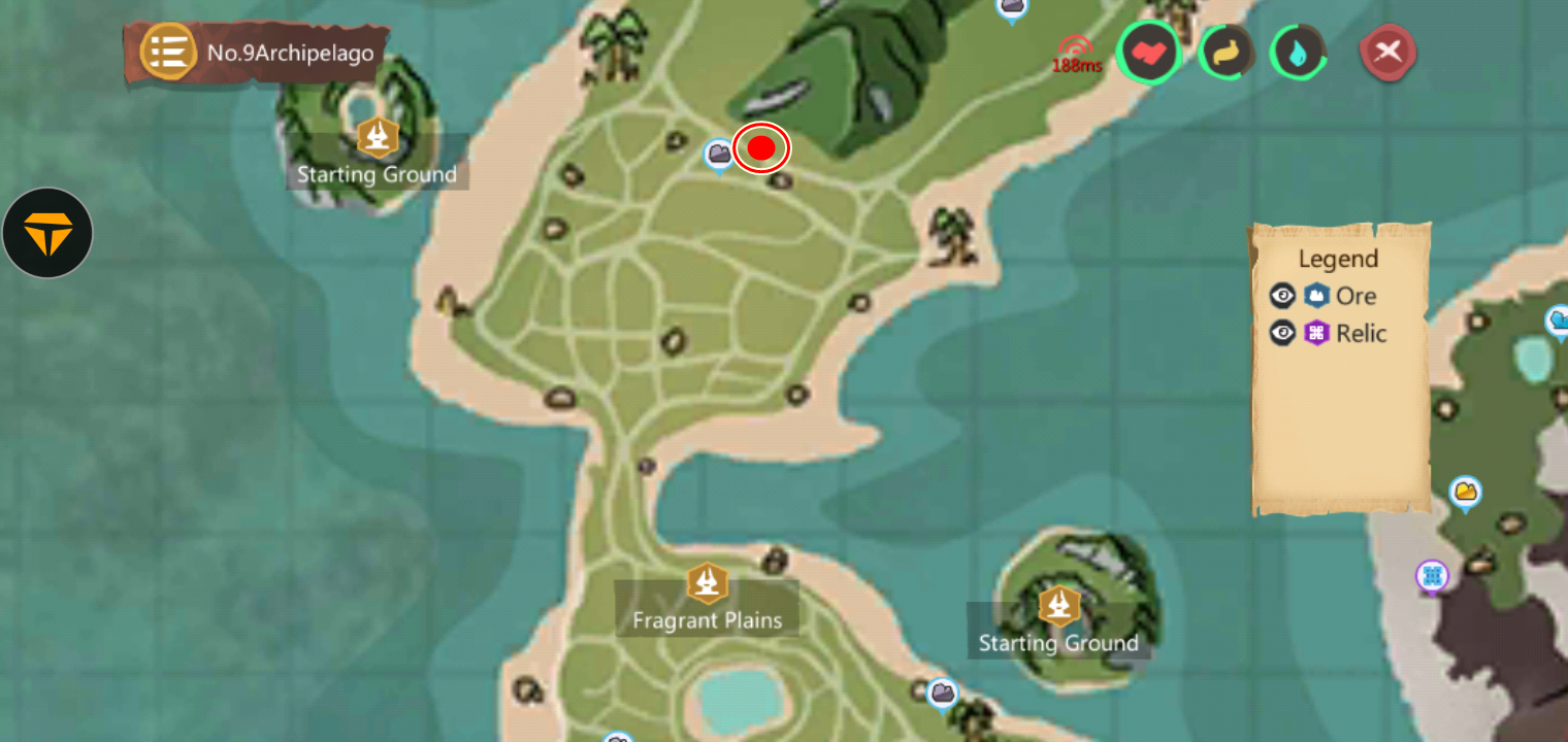 Utopia Origin Lokasi Wheat