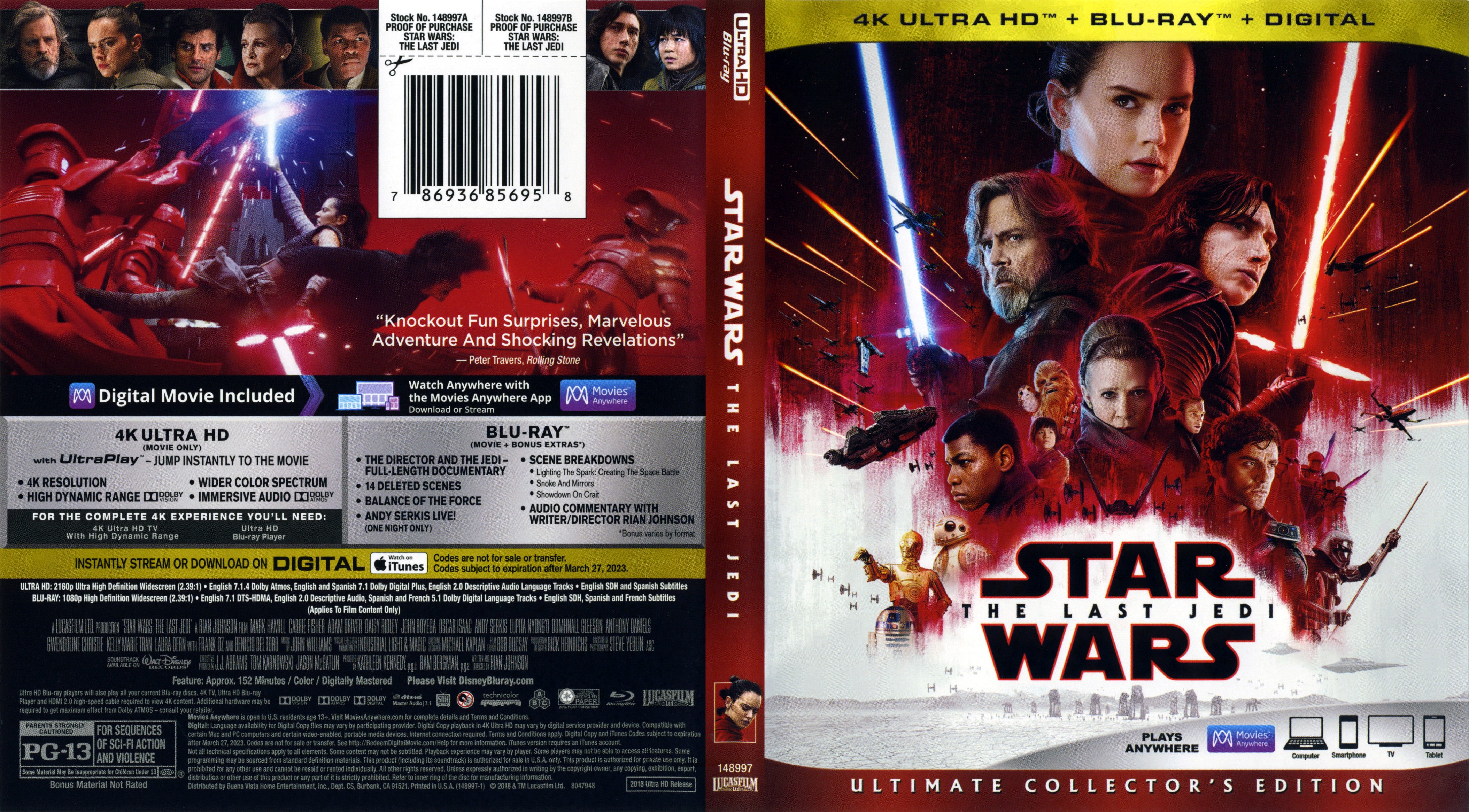Star Wars Die Letzten Jedi Dvd