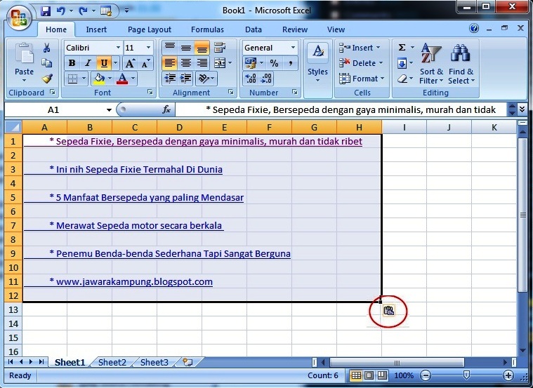 Kemungkinan Data Hilang