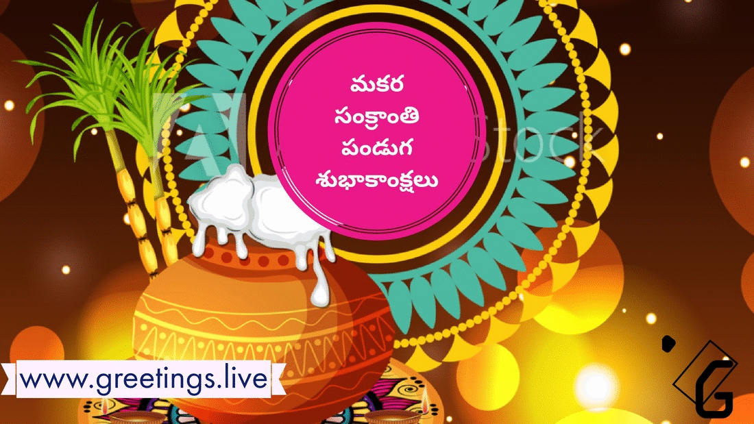*Free Daily Greetings Pictures Festival GIF Images: Telugu HD  Gif Animation on Sankranti Festival