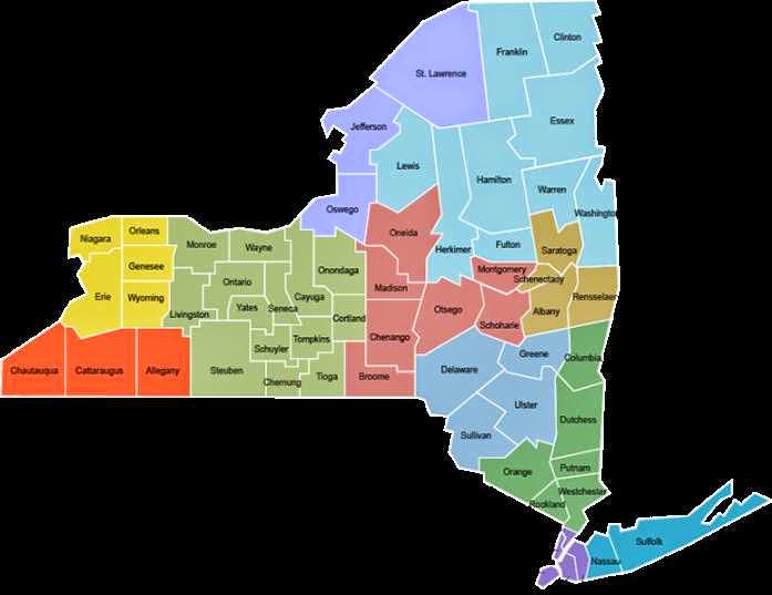 New York County Map Printable