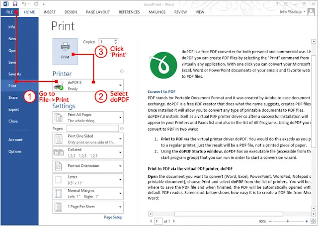Cara Merubah Dokumen ms.Word ke PDF Menggunakan Software Gratis FREE