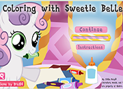 Coloring Sweetie Belle | Juegos My Little Pony - magia y amistad - A ...