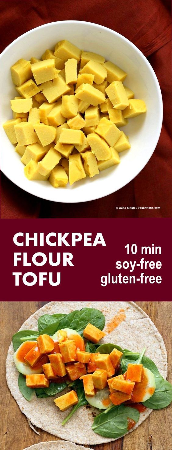 Chickpea flour Tofu. 10 min Non soy tofu made with Chickpea flour or Besan / gram flour. Easy Burmese tofu. #Vegan #Glutenfree #Soyfree #Nutfree #10minute #Recipe