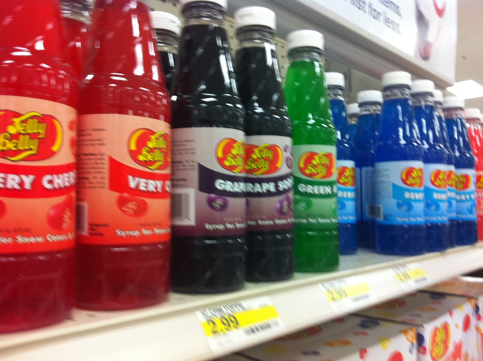 Walking The Candy Aisle Jelly Belly Ice Shaver in the aisle