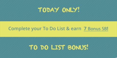 The Swagbucks To-Do List is a great way to explore different ways to earn your SB - you might discover a new product, some new videos, or answer a survey for a nice payout Image: The Swagbucks To-Do List is a great way to explore different ways to earn your SB - you might discover a new product, some new videos, or answer a survey for a nice payout